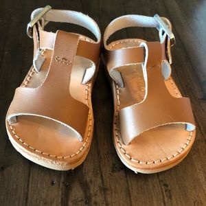 Freshly Picked cognac Malibu leather sandal